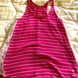 Roxy tank top with lace sides